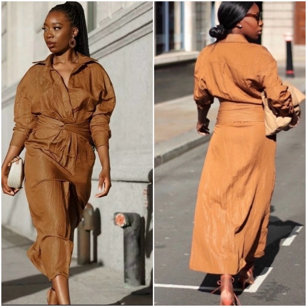 LONG DRAPED DRESS